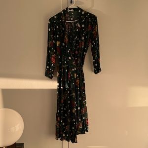Mango Midi Wrap Dress